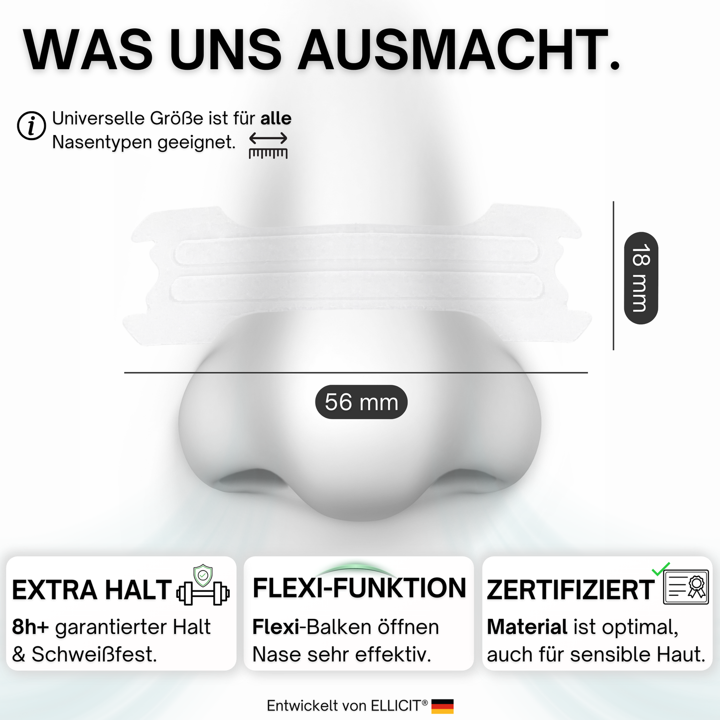 Nasenpflaster Transparent