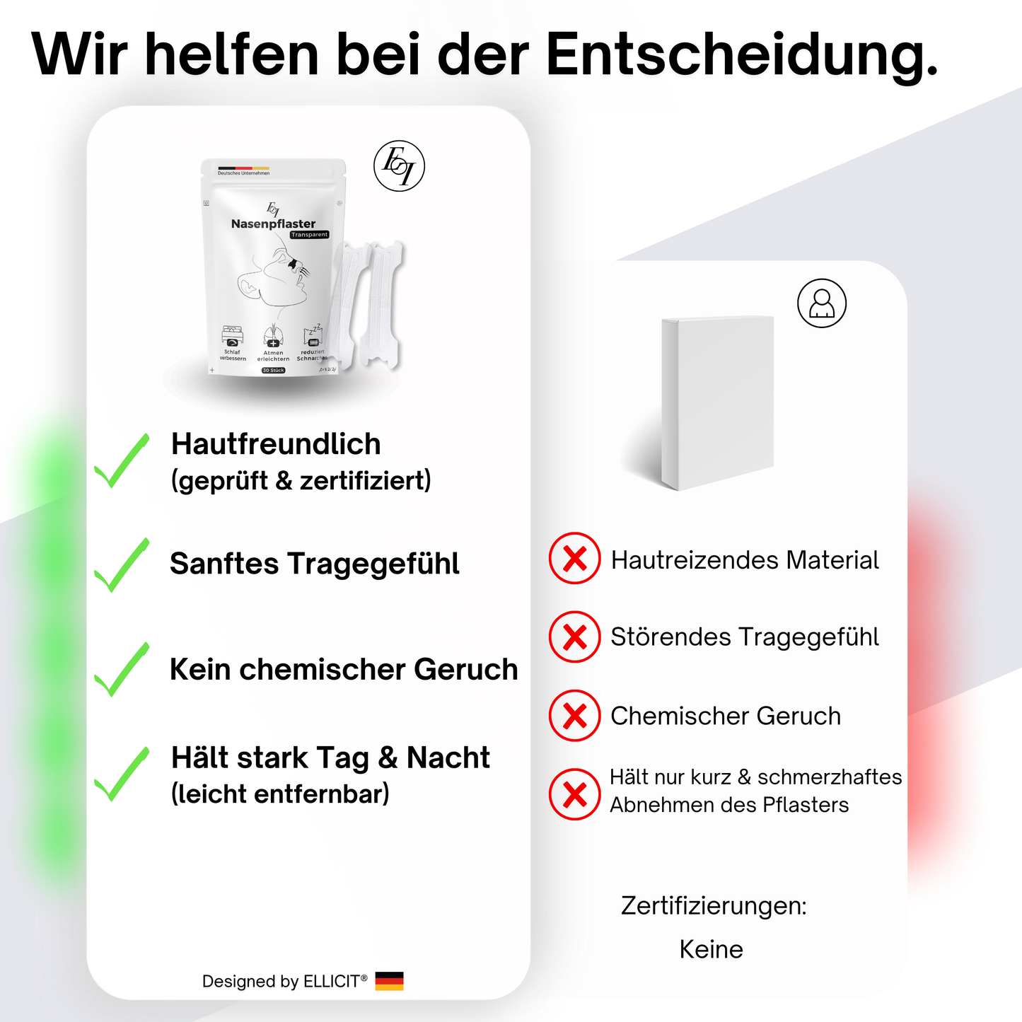 Nasenpflaster Transparent