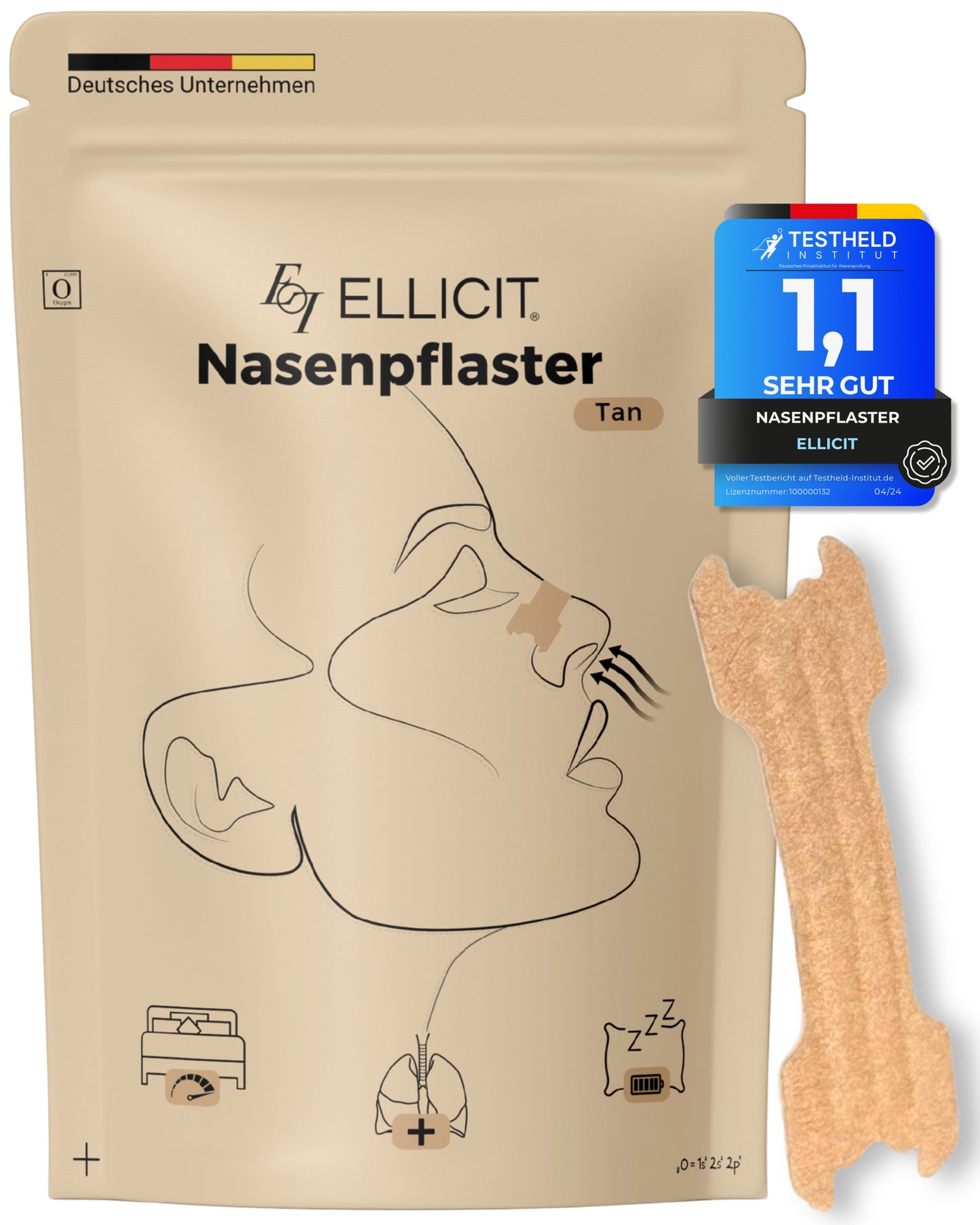 Nasenpflaster Tan
